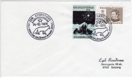 Grönland 1976, JUl Marke+60 öre Auf Brief M. Weihnachten Sonderstempel  - Other & Unclassified