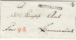 Hannover, L1 HECHTHAUSEN 8/11 Auf Franco Brief N. Bremervörde. - Hanover