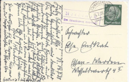 DR 1938, Nordenau ü. Schmallenberg, AK M. Landpoststellen-II Stempel. #1155 - Briefe U. Dokumente