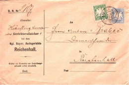 Bayern 1907, 5+20 Pf. Auf Orts Brief M. Zust.urkunde V. Bad Reichenhall. #2650 - Briefe U. Dokumente