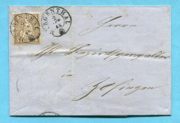 Faltbrief Von Murgenthal Nach Zofingen 1868 - Briefe U. Dokumente