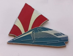 Q302 Pin's SNCF TGV Train Bleu Drapeau Rouge Et Blanc ?  Achat Immédiat - TGV