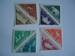 CHAD MNH  4 PAIR 8 STAMPS  ANIMALS - Altri & Non Classificati