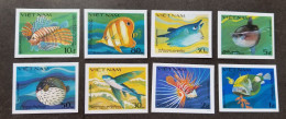 Vietnam - 1984 - Fishes ( Imperf Stamps) - Yv 505A/H - Pesci