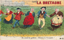 LA BRETAGNE * Série " La Bretagne " N°36 D Artaud Et Nozais * CPA Illustrateur * Ronde Danse * Guiboles Farandole - Autres & Non Classés