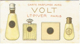 Carte Parfum VOLT De L.T. PIVER - Calendrier De 1925 Au Verso - Antiguas (hasta 1960)