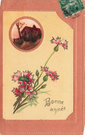 FETES - VOEUX - Bonne Année - Fleurs - Maison - Carte Postale - Nieuwjaar
