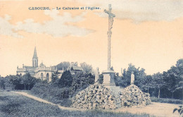 FRANCE - Cabourg - Le Calvaire Et L'église - Vue Générale - Vue Sur L'église Derrière - Carte Postale Ancienne - Cabourg