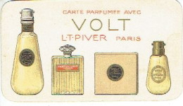 Peu Courante Carte Avec Variante (étiquette Rouge Sur Flacon) Parfum VOLT De L.T. PIVER - Calendrier De 1924 Au Verso - Anciennes (jusque 1960)