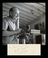 Sid Avery (1918-2002) - American Photographer - Rare Signed Card + Photo - COA - Actores Y Comediantes 