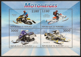 BURUNDI - MOTONEIGES - N° 1866 A 1869 ET BF 306 - NEUF** MNH - Moto