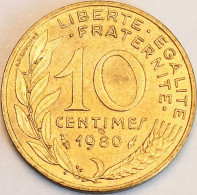 France - 10 Centimes 1980, KM# 929 (#4230) - 10 Centimes