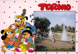 TORINO  - Fontana Luminosa Del Castello Del  Valentino ( Disney - )  - Parques & Jardines