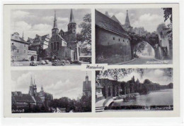 39010603 - Merseburg Mit Dom, Schloss, Partie Am Gotthardteich Und Krummes Tor Ungelaufen  Gute Erhaltung. - Merseburg