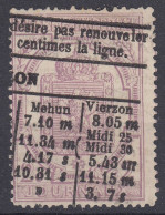 FRANCE TIMBRE JOURNAUX N° 7 TRES BELLE OBLITERATION TYPOGRAPHIQUE - Guerre (timbres De)