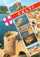CALVI La Citadelle Vue Generale Un Coin Du Port La Plage 7(scan Recto-verso) MA932 - Calvi