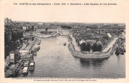 NANTES Et Ses Changements Avant 1930 Panorama L Ile Feydeau L Ile Gloriette 17(scan Recto-verso) MA947 - Nantes