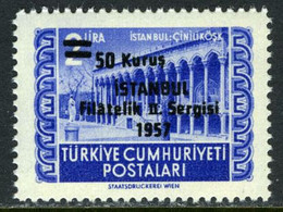 Türkiye 1957 Mi 1530 MNH Surcharged Stamp For Istanbul Philatelic Exhibition - Nuovi