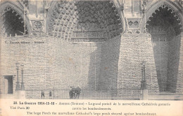AMIENS Le Grand Portail De La Merveilleuse Cathedrale Garantie Contre Les Bombardements 26(scan Recto-verso) MA944 - Amiens