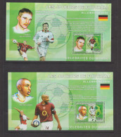 Democratic Republic Of Congo 2006 Football Players Blocs MNH ** - Unused Stamps