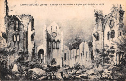 LYONS LA FORET Abbaye De Mortemer Eglise Paroissiale En 1824 4(scan Recto-verso) MA977 - Lyons-la-Forêt