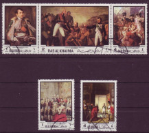 Asie - Ras-el-Khaima - Napoléon - 5 Timbres Différents - 7026 - Ras Al-Khaima