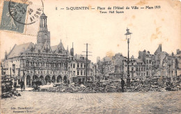 ST QUENTIN Place De L Hotel De Ville Mars 1919 13(scan Recto-verso) MA969 - Saint Quentin