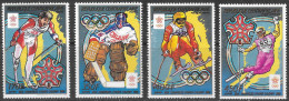 CENTRAFRIQUE - JEUX OLYMPIQUES D'HIVER A CALGARY - N° 795 A 796 ET PA 377 A 378 - NEUF** MNH - Inverno1988: Calgary