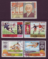 Asie - Ras-el-Khaima - Sports - 5 Timbres Différents - 7028 - Ra's Al-Chaima