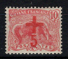 Guyane - YV 73 N* (trace) Gomme Coloniale , Cote 22 Euros - Ungebraucht