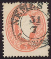 1861. Typography With Embossed Printing 5kr, NEMES VID - ...-1867 Prephilately