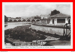 CPSM/pf (82) MOISSAC.  Station Uvale, Le Tarn, L'Uvarium Et Le Pont Napoléon..H278 - Moissac