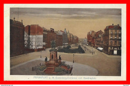 CPA  FRANKFURT  (Allemagne)  Gutenberg-Denkmal Mit Goetheplatz...H243 - Frankfurt A. Main