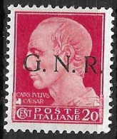 ITALIA R.S.I. - 1943 - IMPERIALE C. 20 SOPRASTAMPATO G.N.R. - NUOVO MNH** (YVERT 4 - MICHEL 4 - SS 473) - Mint/hinged