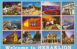 *CPM - GRECE - CRETE - Welcome To HERAKLION - Multivue - Grecia