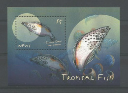 Nevis 2000 Tropical Fish S/S 1  Y.T. BF 179 ** - St.Kitts Und Nevis ( 1983-...)
