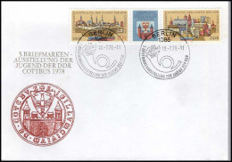 FDC - 5. Briefmarkenausstellung Der Jugend Der DDR, Cottbus 1978 - Otros & Sin Clasificación