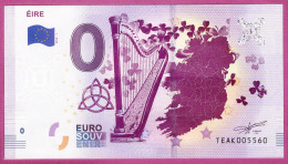 0-Euro TEAK 2019-1 ÉIRE - LANDKARTE HARFE - Privatentwürfe