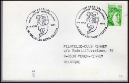 Cover To Rekkem, Belgium - '39e Festival Folklorique Internatinal' - Cartas & Documentos