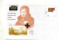 Lettre Entiere 55 Anniversaire Armee Illustré Scharnhorst - Buste - Nuovi