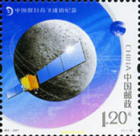 217819 MNH CHINA. República Popular 2007 PRIMER SATELITE A LA LUNA - Ongebruikt