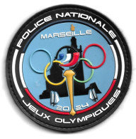 Ecusson PVC POLICE NATIONALE JO PARIS 2024 MARSEILLE - Policia