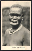CPA Afrikaner Avec Tellerlippen Et Halsketten  - Non Classificati