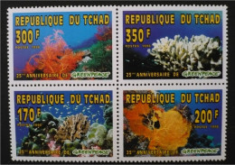 Tchad - 1996 - Marine Life, Greenpeace - Yv 582/85 - Vie Marine