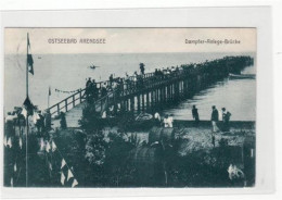 39005703 - Ostseebad Arendsee Mit Dampfer-Anlege-Bruecke Gelaufen 1911. Leichter Stempeldurchdruck, Sonst Gut Erhalten. - Kuehlungsborn