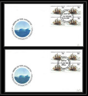 0958 Antarctic Polar Antarctica Australian Antarctic Territory Lettre (cover) Bateau (bateaux Ship Ships) Bloc 4 1980 - Briefe U. Dokumente