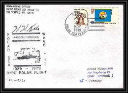 0830 USA Antarctic Lettre (cover) 1979 BYRD Polar FLIGHT - Covers & Documents