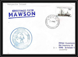 0785 AAT 1987 Lettre (cover) Australian Antarctic Territory (australie) MAWSON GERMAN ICEBIRD - Brieven En Documenten