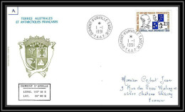 0365 Taaf Terres Australes Antarctic Lettre (cover) 01/011991 N° 157 Amiral Max Douguet - Brieven En Documenten