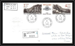 0264 Taaf Terres Australes Antarctic Lettre (cover) 01/01/1986 PA N° 94A BATEAU A VOILE CHARCOT Recommandé - Covers & Documents